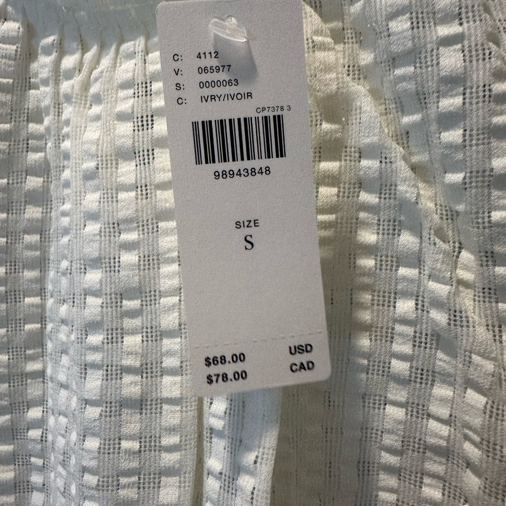 Maeve by Anthropologie sleeveless blouse stretch lace size Small in ivory - Picture 7 of 9